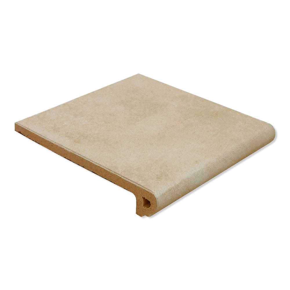 Klinker Capri Rounded Strair-Tread Beige Matt 33x33 cm